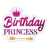Birthday Princess Gift Girl Birthday' Sticker